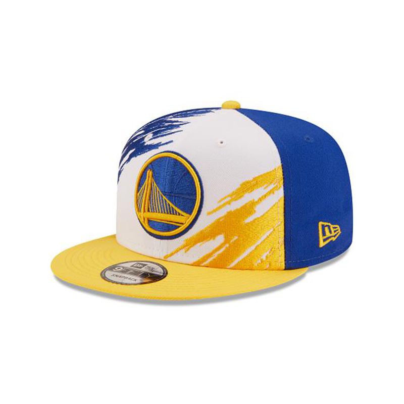 NBA Golden State Warriors Splatter 9Fifty Snapback (TZM2013) - Blue New Era Caps